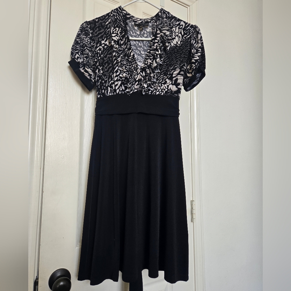 Black and White Mini Dress